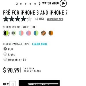 FRE iPhone 7 life proof case